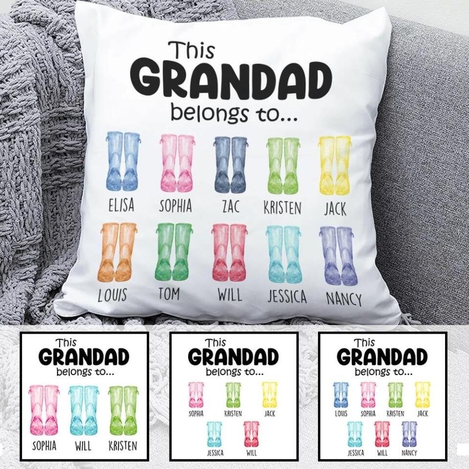 This Grandad Belong To - Personalized Pillow - Birthday Gift For Grandpa