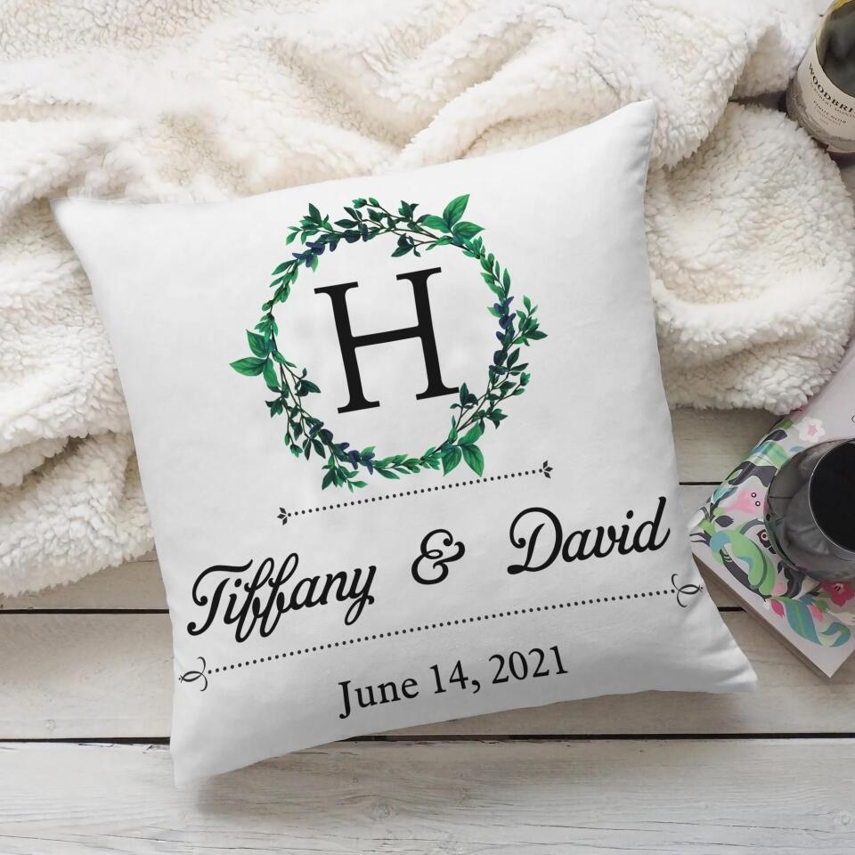 Personalized Anniversary Gift for Him, Birthday Present - 2nd 4th 12th Pillow Gift, Home Decor, Gift for Her -  208IHNTHPI510