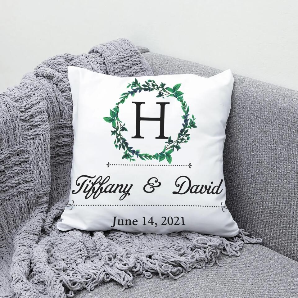 Personalized Anniversary Gift for Him, Birthday Present - 2nd 4th 12th Pillow Gift, Home Decor, Gift for Her -  208IHNTHPI510