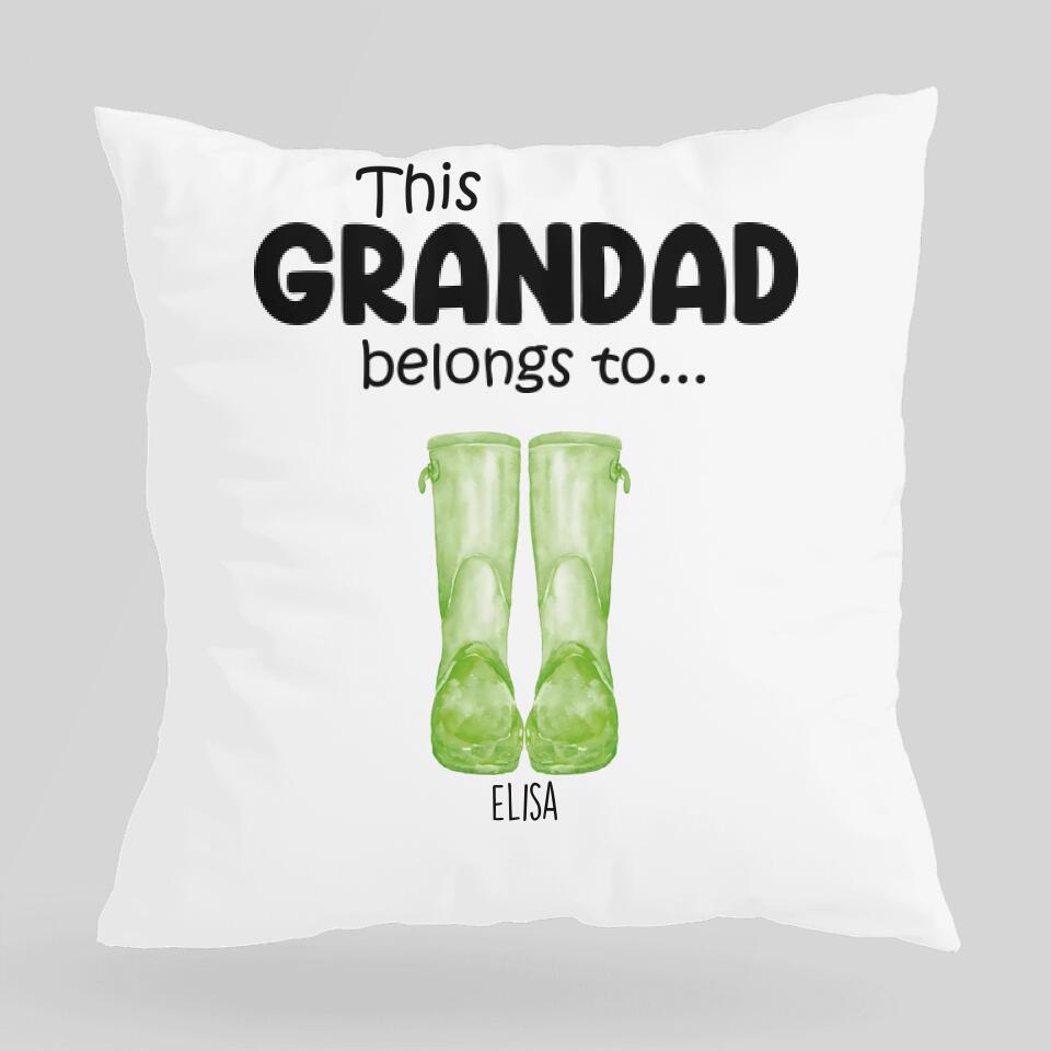 This Grandad Belong To - Personalized Pillow - Birthday Gift For Grandpa