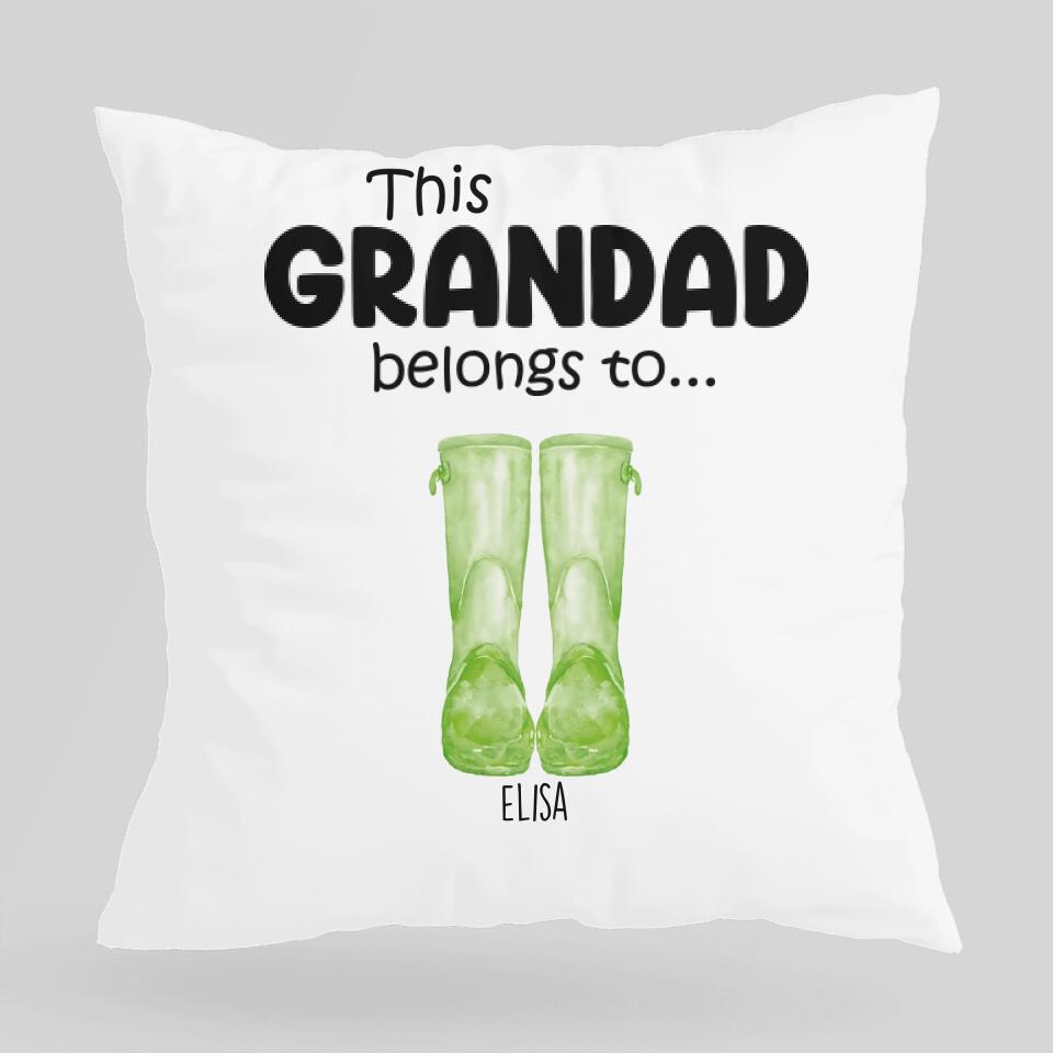 This Grandad Belong To - Personalized Pillow - Birthday Gift For Grandpa