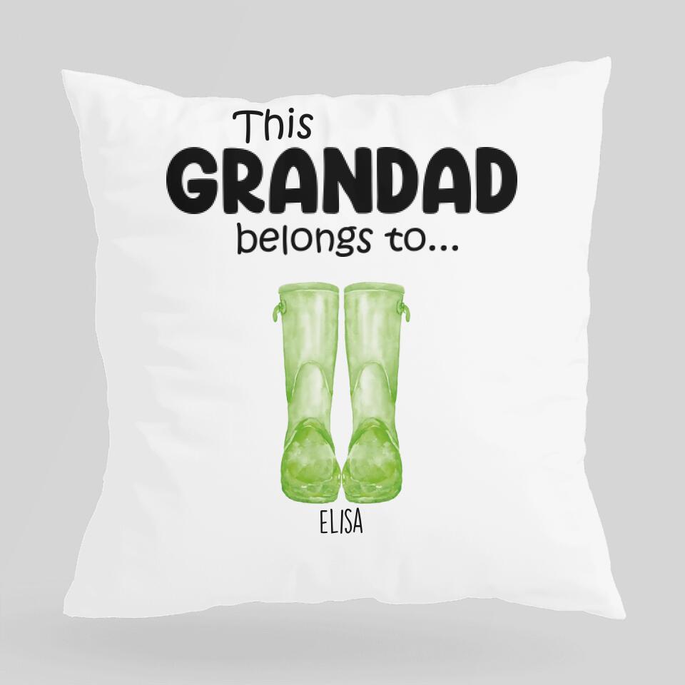 This Grandad Belong To - Personalized Pillow - Birthday Gift For Grandpa