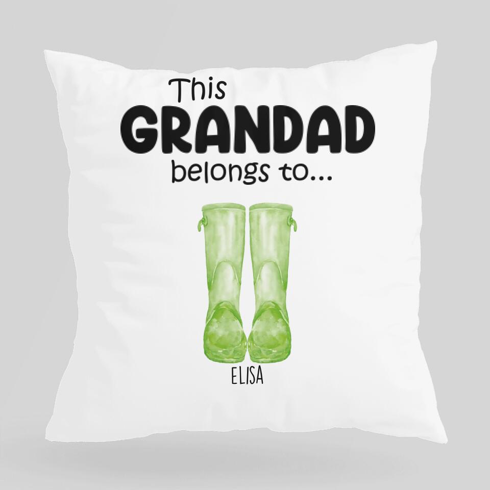 This Grandad Belong To - Personalized Pillow - Birthday Gift For Grandpa