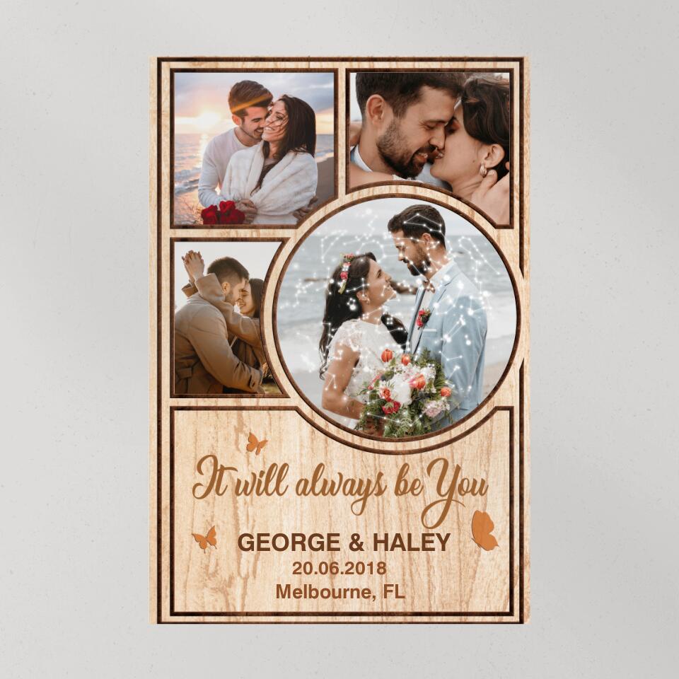 It Will Always Be You Custom Canvas Poster Anniversary Gifts For Couples