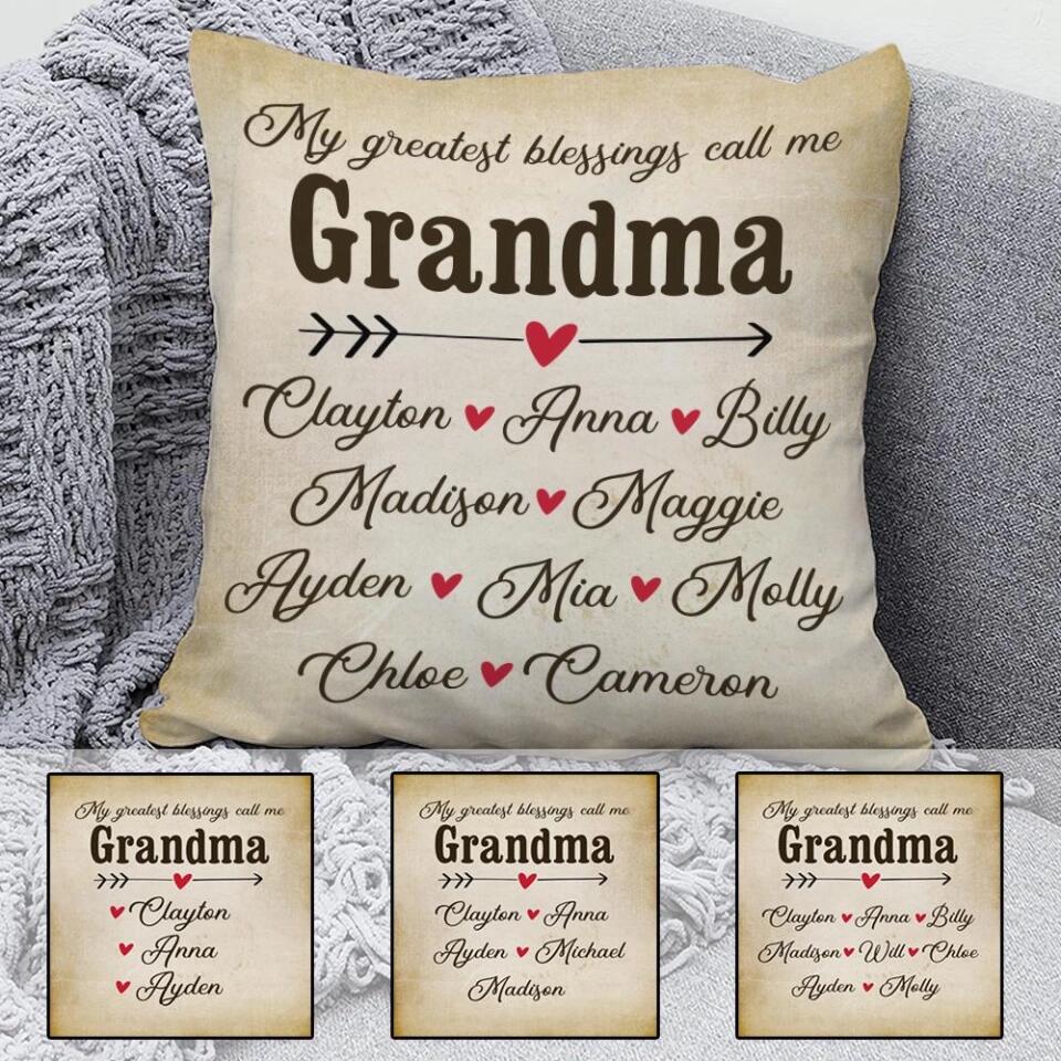 My Greatest Blessings Call me Grandma - Best Personalized Gifts Idea for Her/Grandma Birthday - 208IHNBNPI524