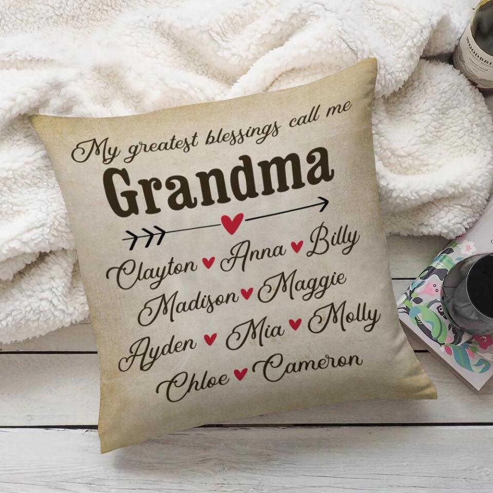 My Greatest Blessings Call me Grandma - Best Personalized Gifts Idea for Her/Grandma Birthday - 208IHNBNPI524