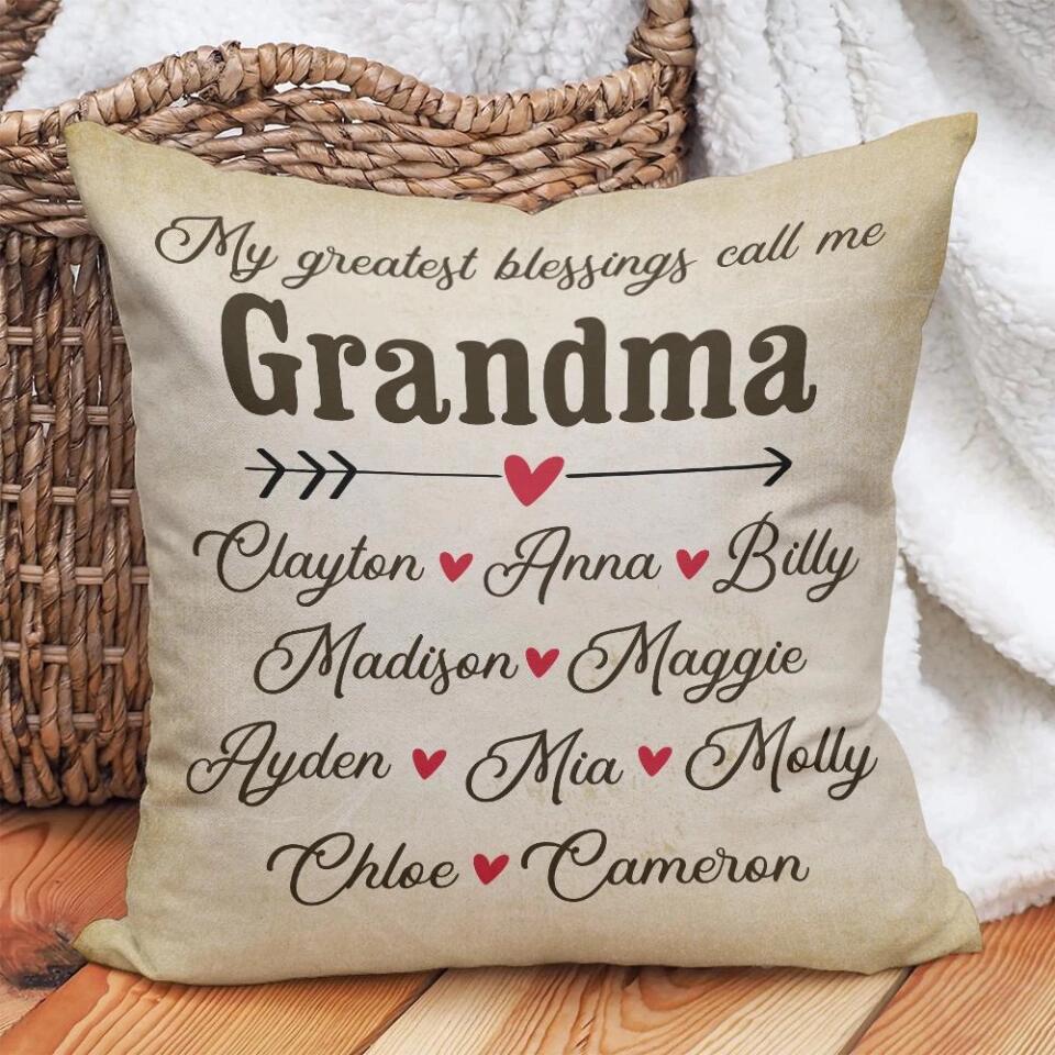 My Greatest Blessings Call me Grandma - Best Personalized Gifts Idea for Her/Grandma Birthday - 208IHNBNPI524