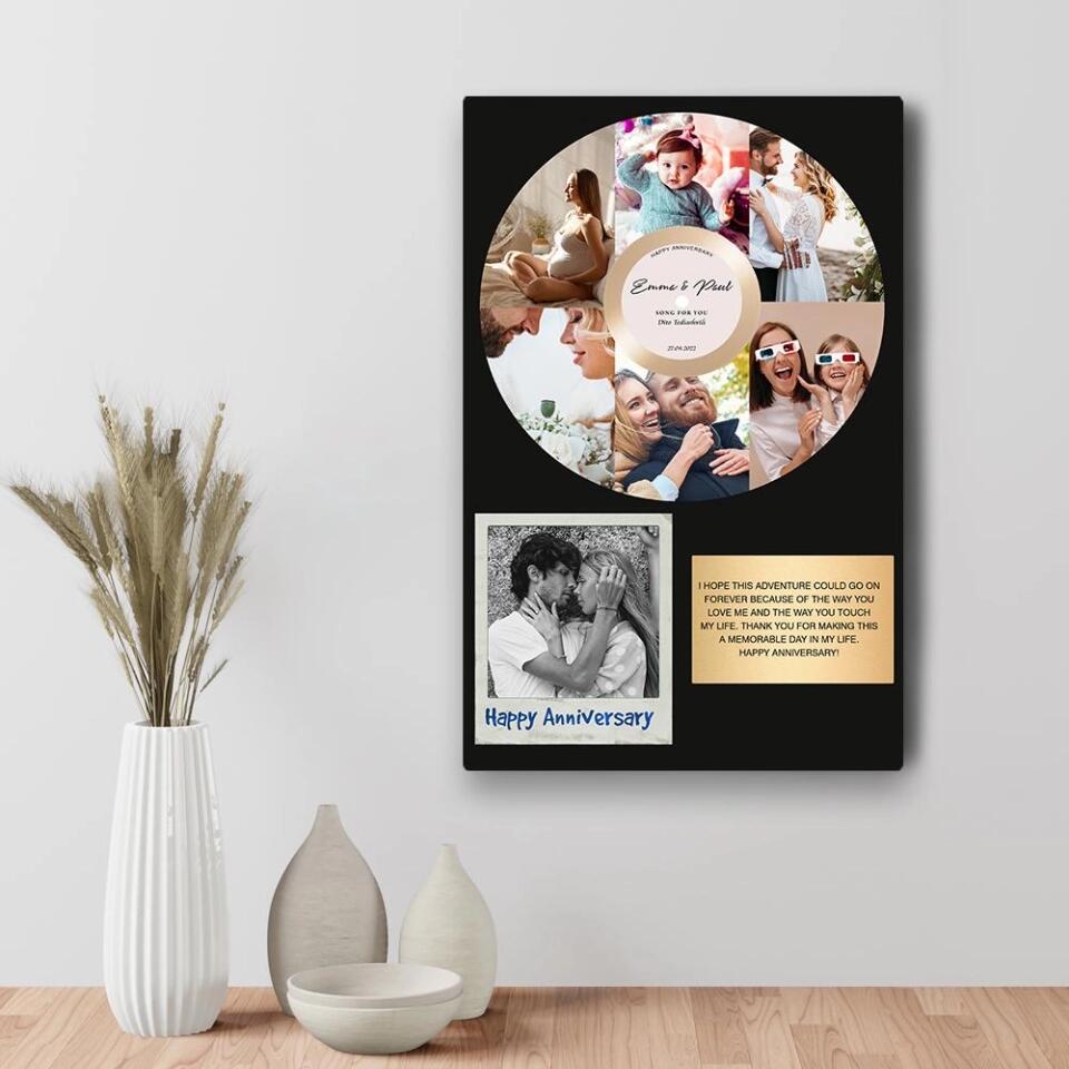 Happy Birthday Song Custom Canvas Poster Birthday Gift