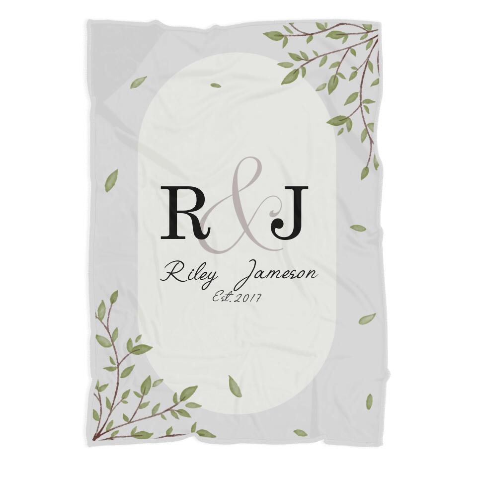 50th Anniversary Gift For Wife - Personalized Blanket For Husband and Wife  - Home Decor, Gift from Daughter, Gift for Mom, Grandma - 208IHNBNBL513