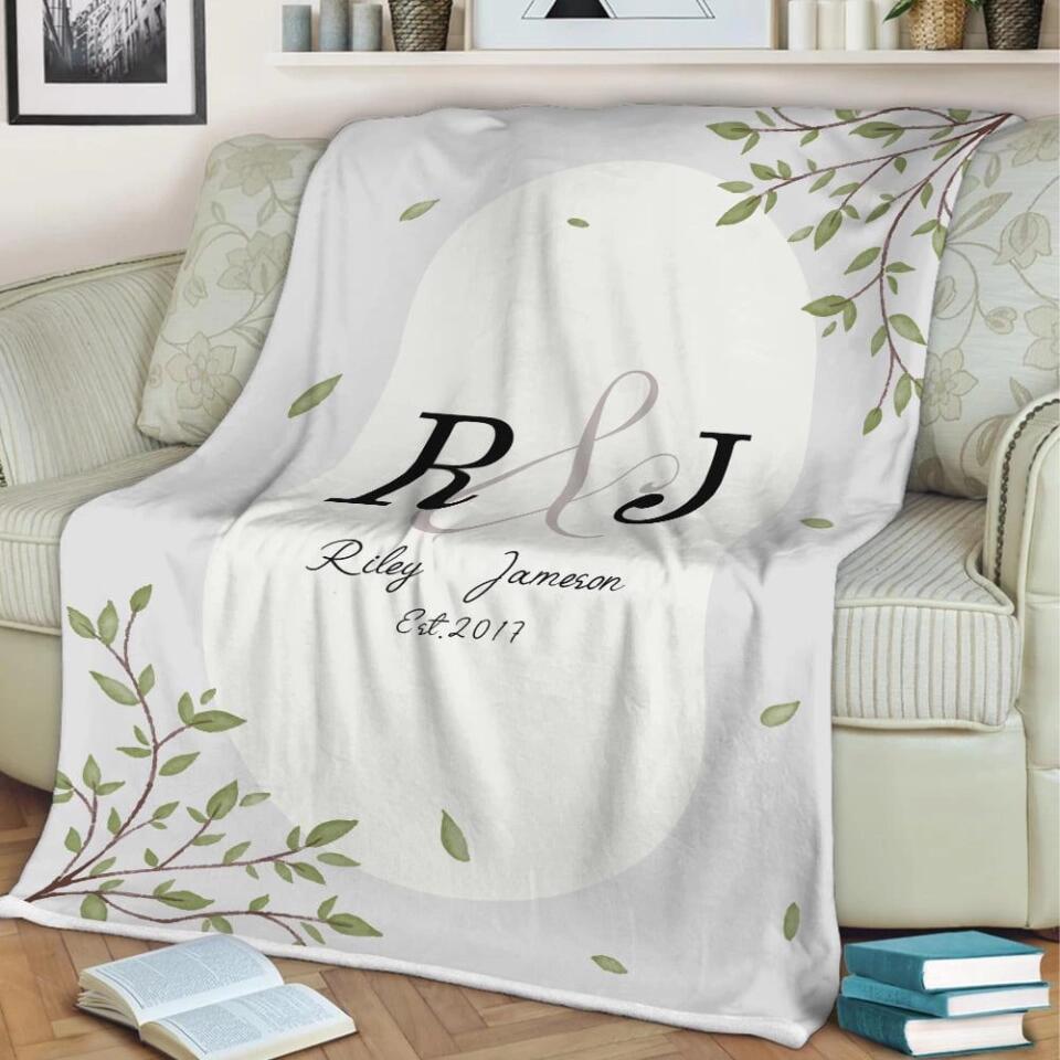 50th Anniversary Gift For Wife - Personalized Blanket For Husband and Wife  - Home Decor, Gift from Daughter, Gift for Mom, Grandma - 208IHNBNBL513