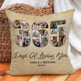 365 Days Of Loving You - Personalized Pillow Home Decor - Best Gift for First Anniversary - 208IHPBNPI080