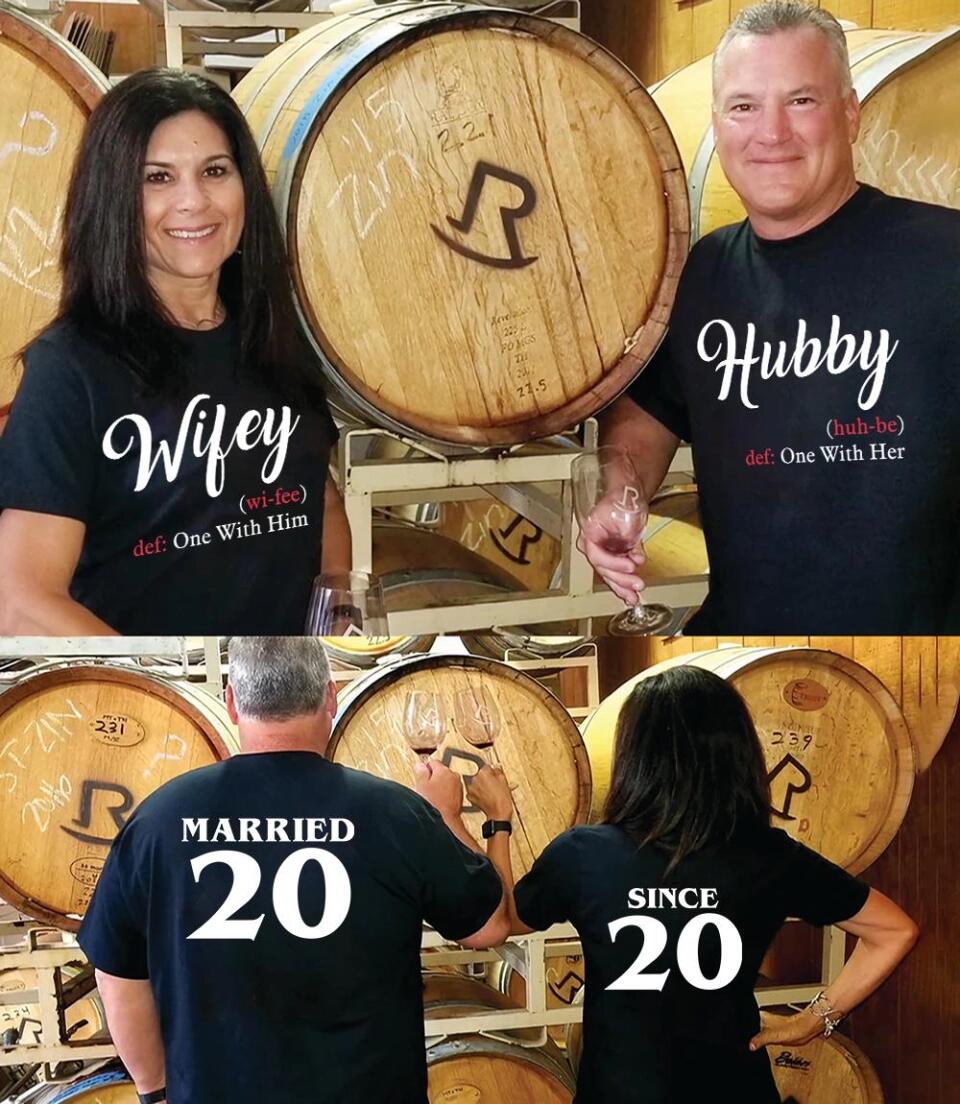 Hubby Wifey Married Since Personalized Shirts