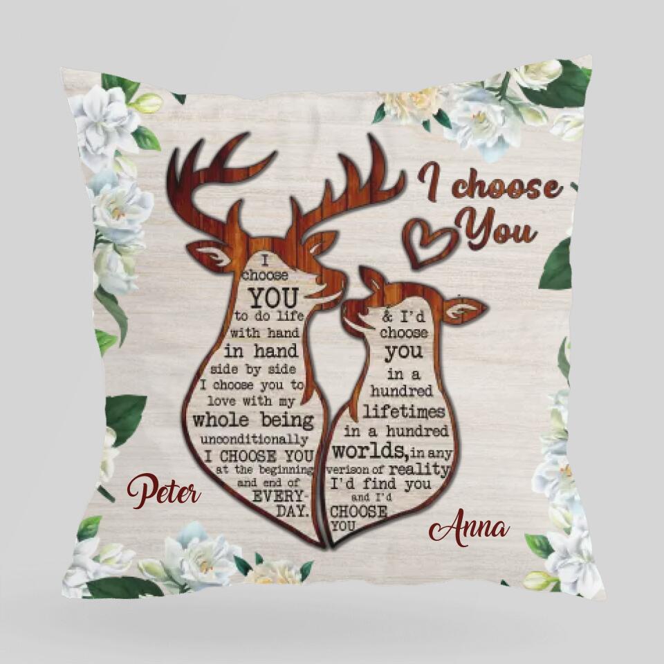 I&#39;d Find You And I Choose You At The Beginning And End Of Everyday- Best Personalized Pillow Gift For Wedding Anniversary-209IHPTHPI142