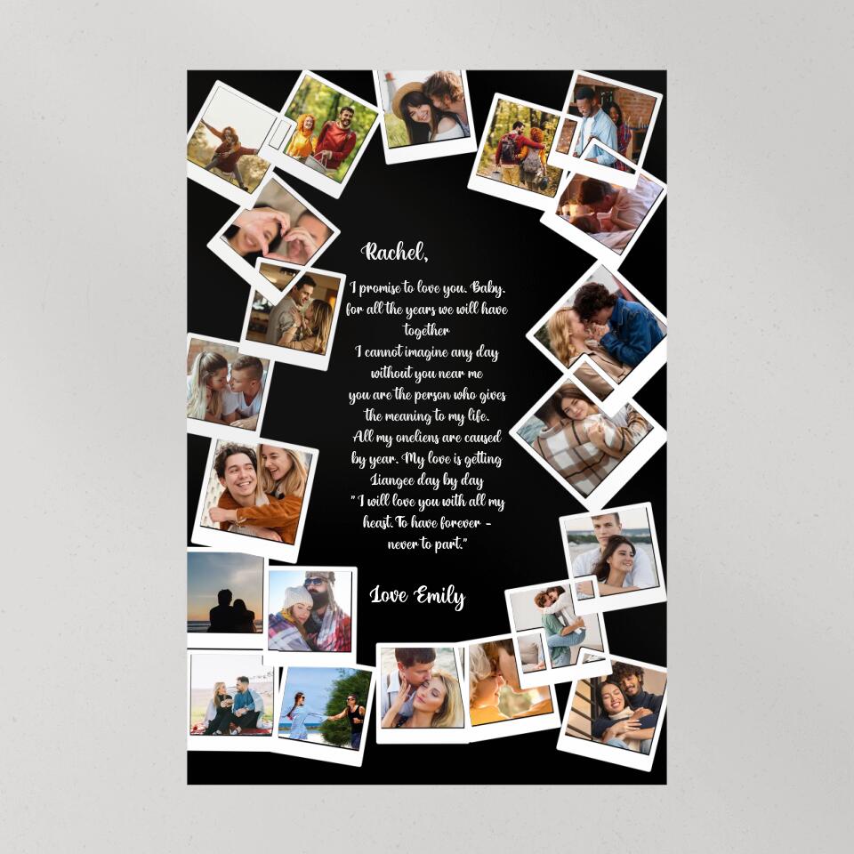 Favorite Song Lyrics Happy Couple Custom Canvas Poster Anniversary Gift For Couples