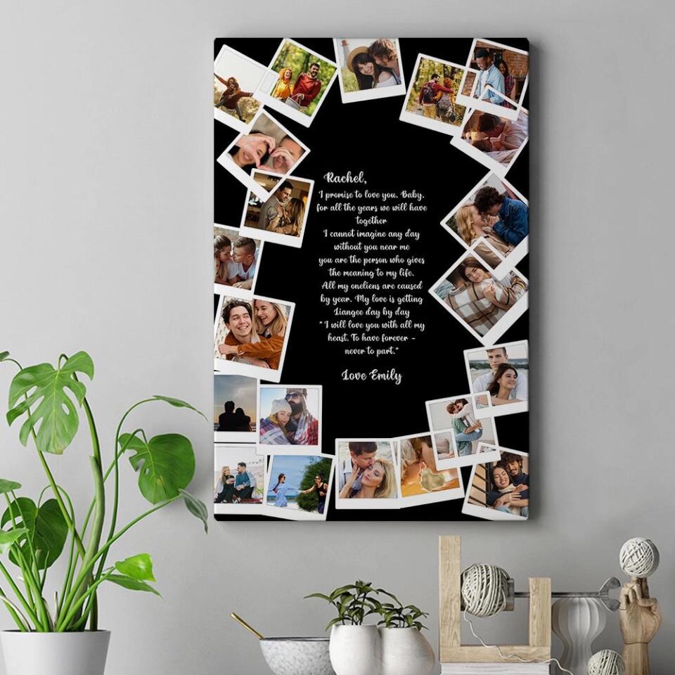 Favorite Song Lyrics Happy Couple Custom Canvas Poster Anniversary Gift For Couples