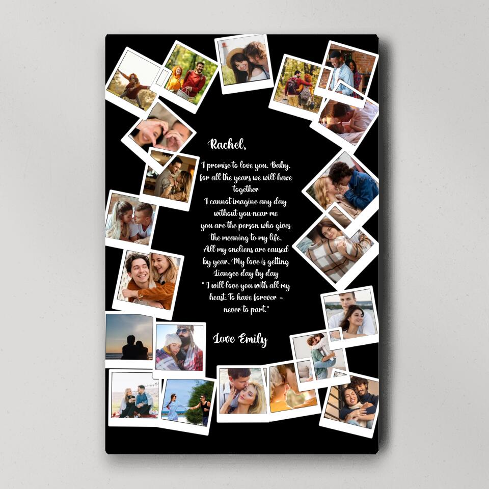 Favorite Song Lyrics Happy Couple Custom Canvas Poster Anniversary Gift For Couples