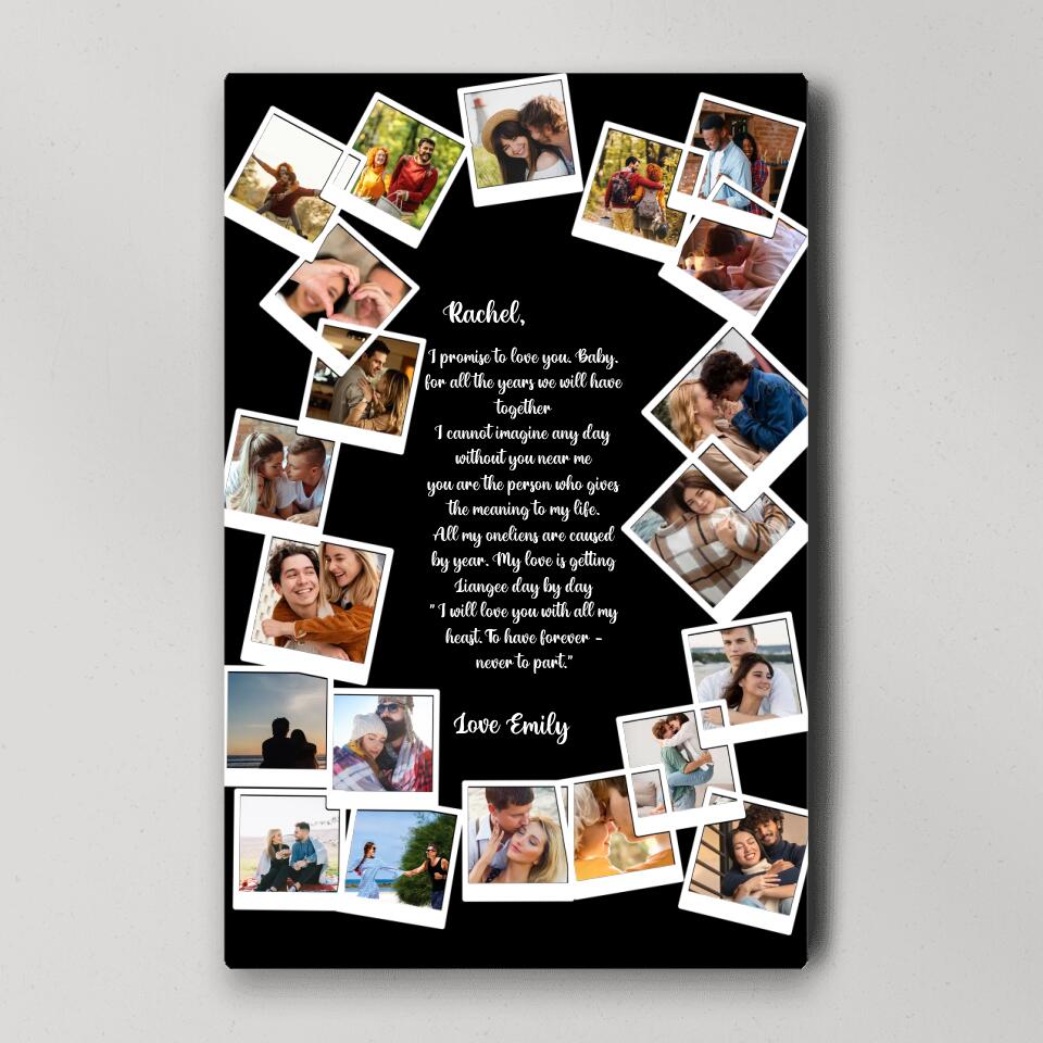 Favorite Song Lyrics Happy Couple Custom Canvas Poster Anniversary Gift For Couples