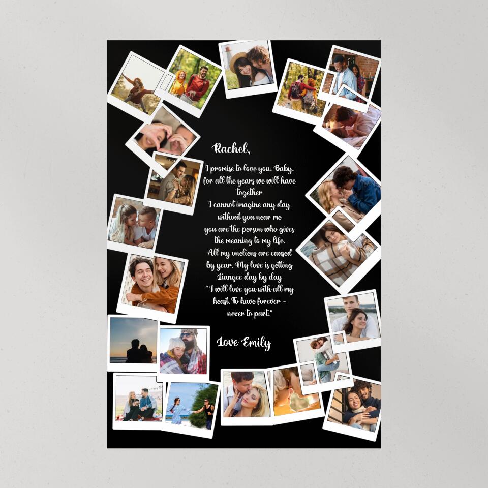 Favorite Song Lyrics Happy Couple Custom Canvas Poster Anniversary Gift For Couples