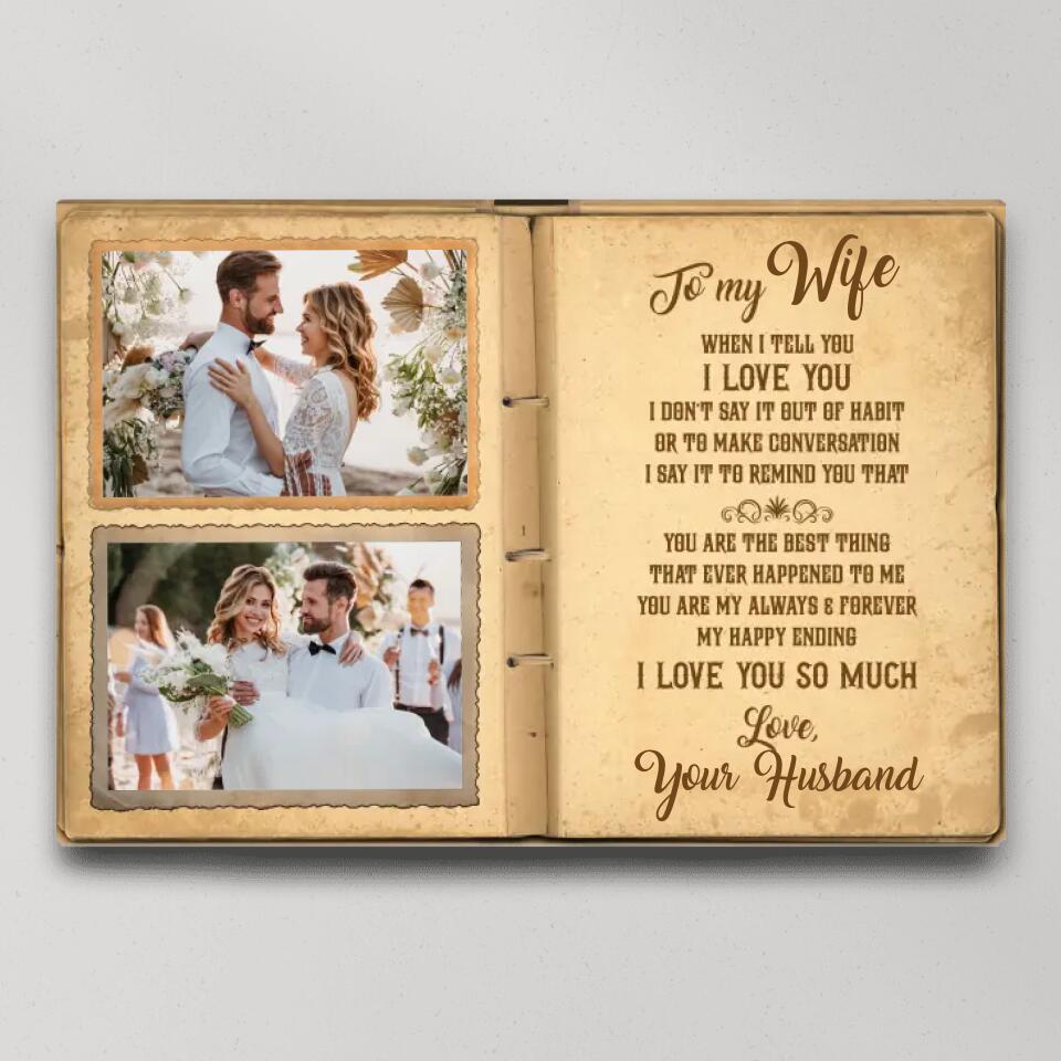 Notebook To My Wife Custom Canvas Poster Anniversary Gift For Her