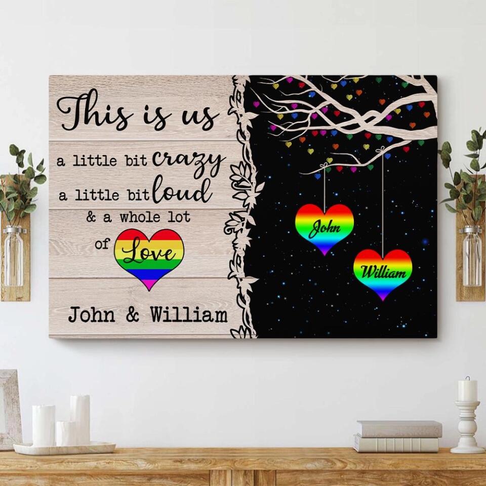 LGBT This Is Us Custom Canvas Poster Anniversary Gifts For Couples
