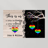 LGBT This Is Us Personalized Canvas Poster
