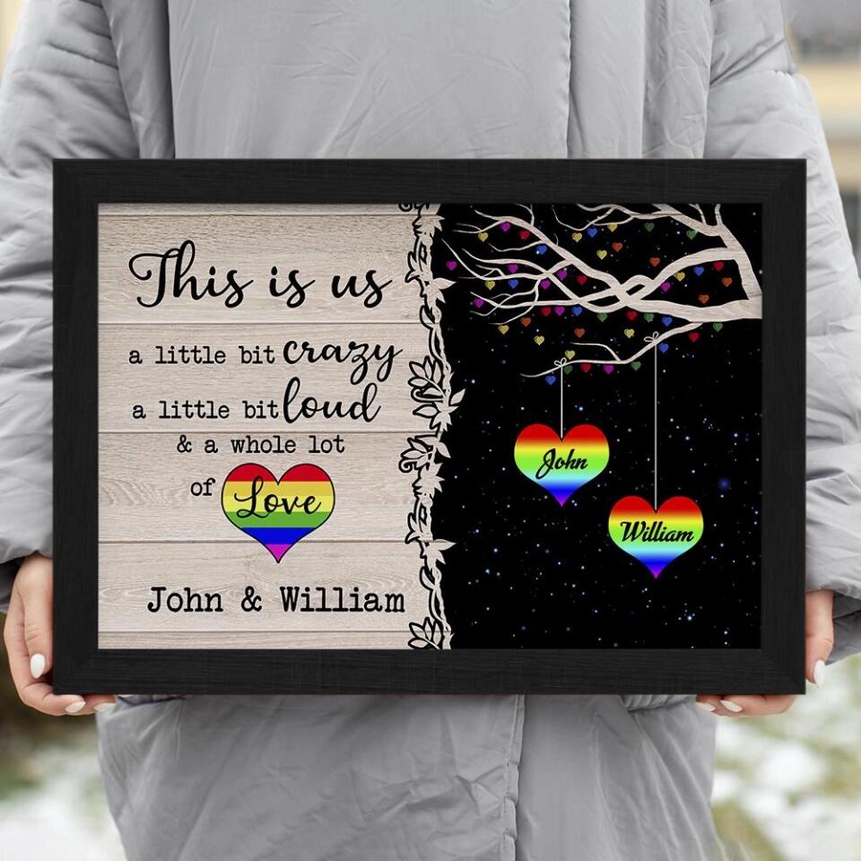LGBT This Is Us Custom Canvas Poster Anniversary Gifts For Couples