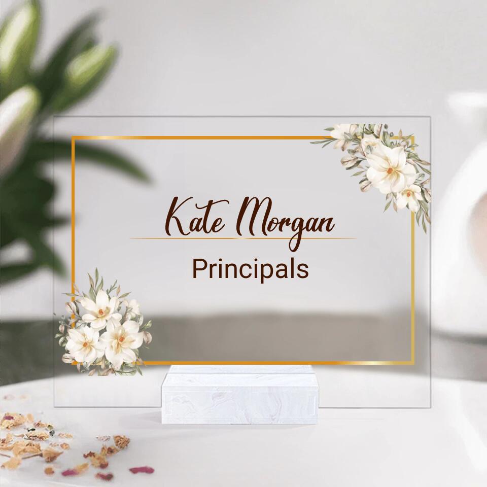 Best Gift Ideas for Teacher/ Principals - Teacher Appreciation Gift Custom Desk Name Plate Plaque , Teacher Appreciation Gift , Teacher Name Sign - 209IHNTHAP630