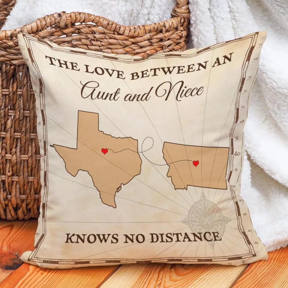 The Love Between An Aunt And Niece Knows No Distance-Best Personalized Pillow Gift For Him Her-209IHNTHPI617