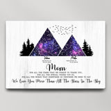 Mom For All The Times That We Forgot To Thank You We Love You More Than All The Stars In The Sky Custom Star Map-Best Personalized Poster/Canvas Gift For Birthday-209IHNBNCA627