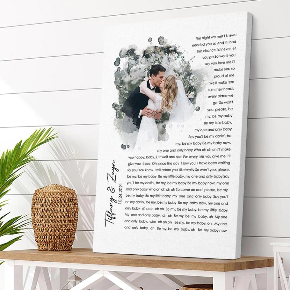 Custom Photo And Lyric Best Gift For Anniversary Birthday-Best Personalized Poster/Canvas-209IHNBNCA633