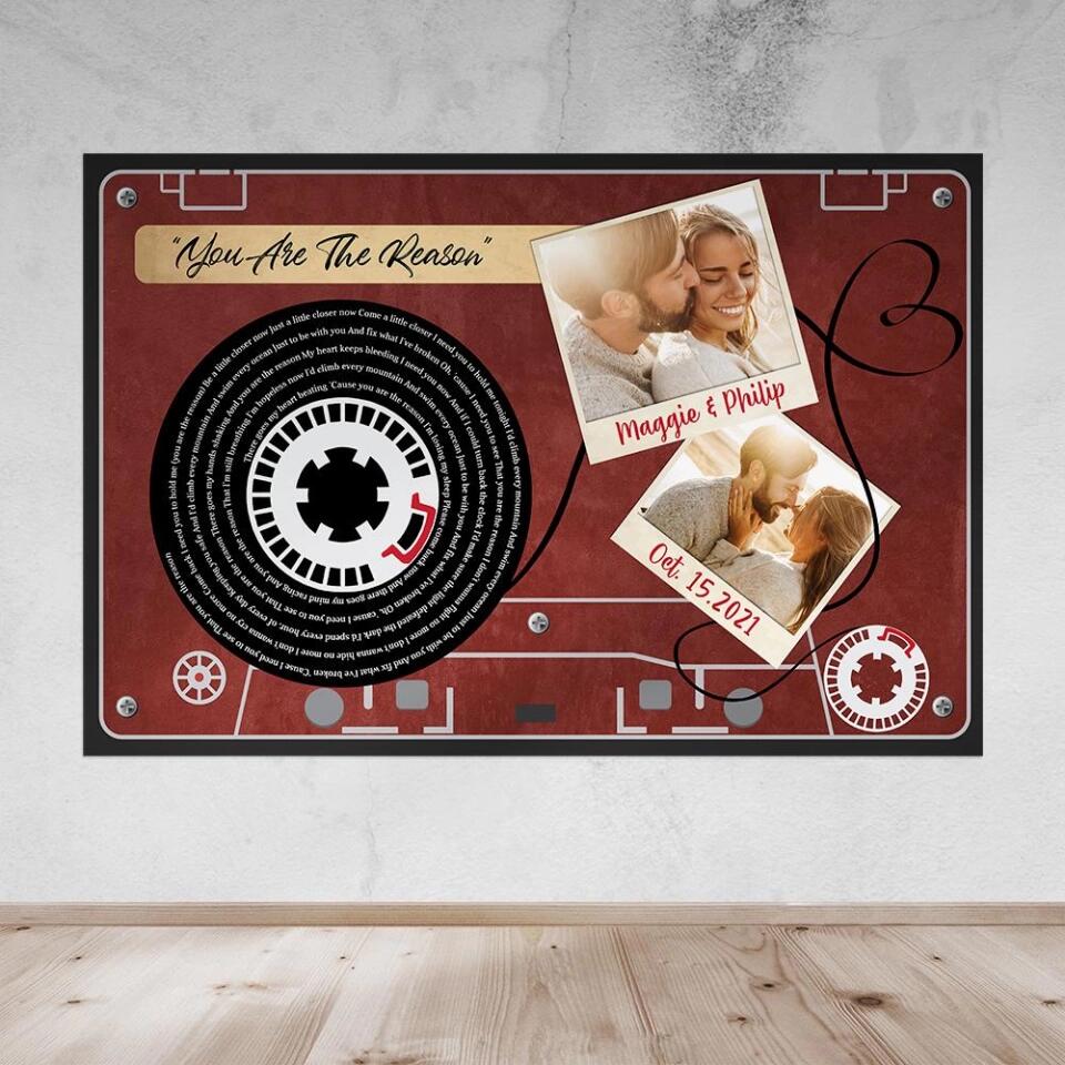 Favorite Things Lyrics Custom Canvas Poster Anniversary Gift For Couple