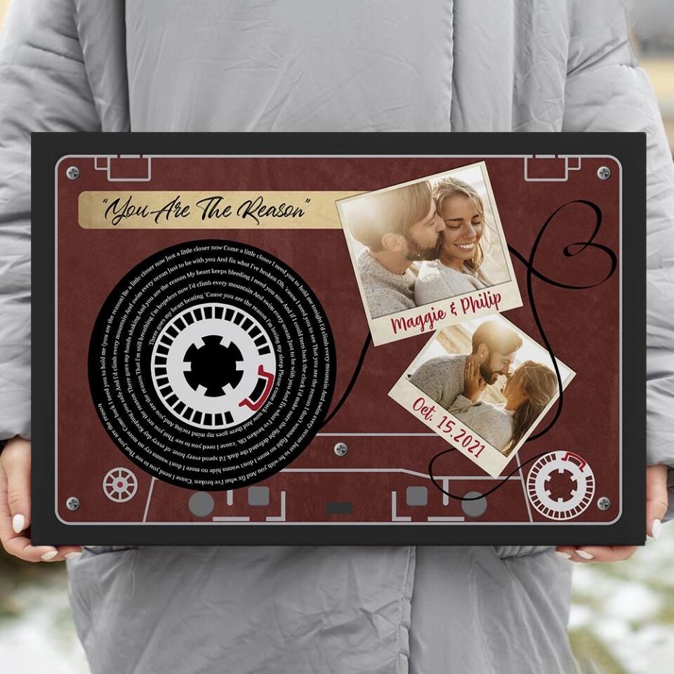 Favorite Things Lyrics Custom Canvas Poster Anniversary Gift For Couple