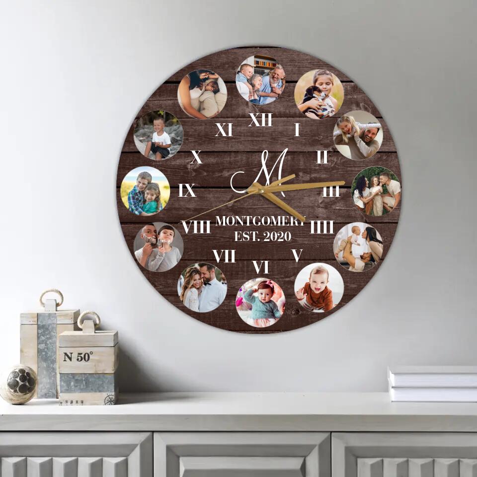 Keeping Memory Together - Housewarming Gifts - Custom Wall Clock - Anniversary Gifts