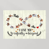 I Love You to Infinity and Beyond - Custom Photo Canvas/Poster