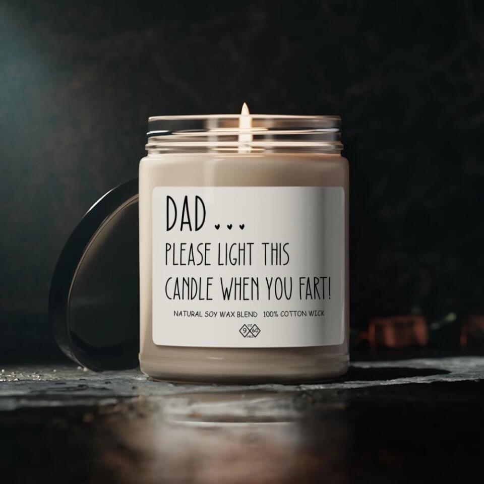 Please Light This Candle When You Fart Personalized Scented Candle