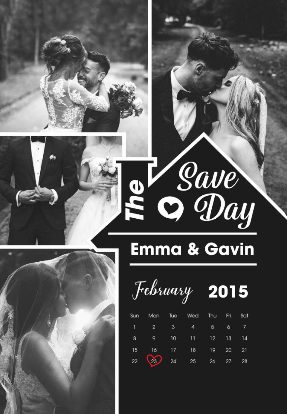 Save The Day Custom Canvas Poster Wedding Gift For Couples