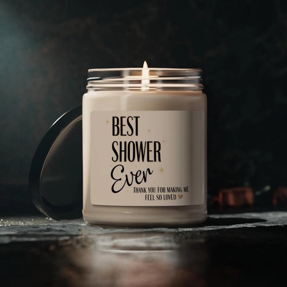 Best Shower Ever Custom Candle Gift For Hostess Baby Shower