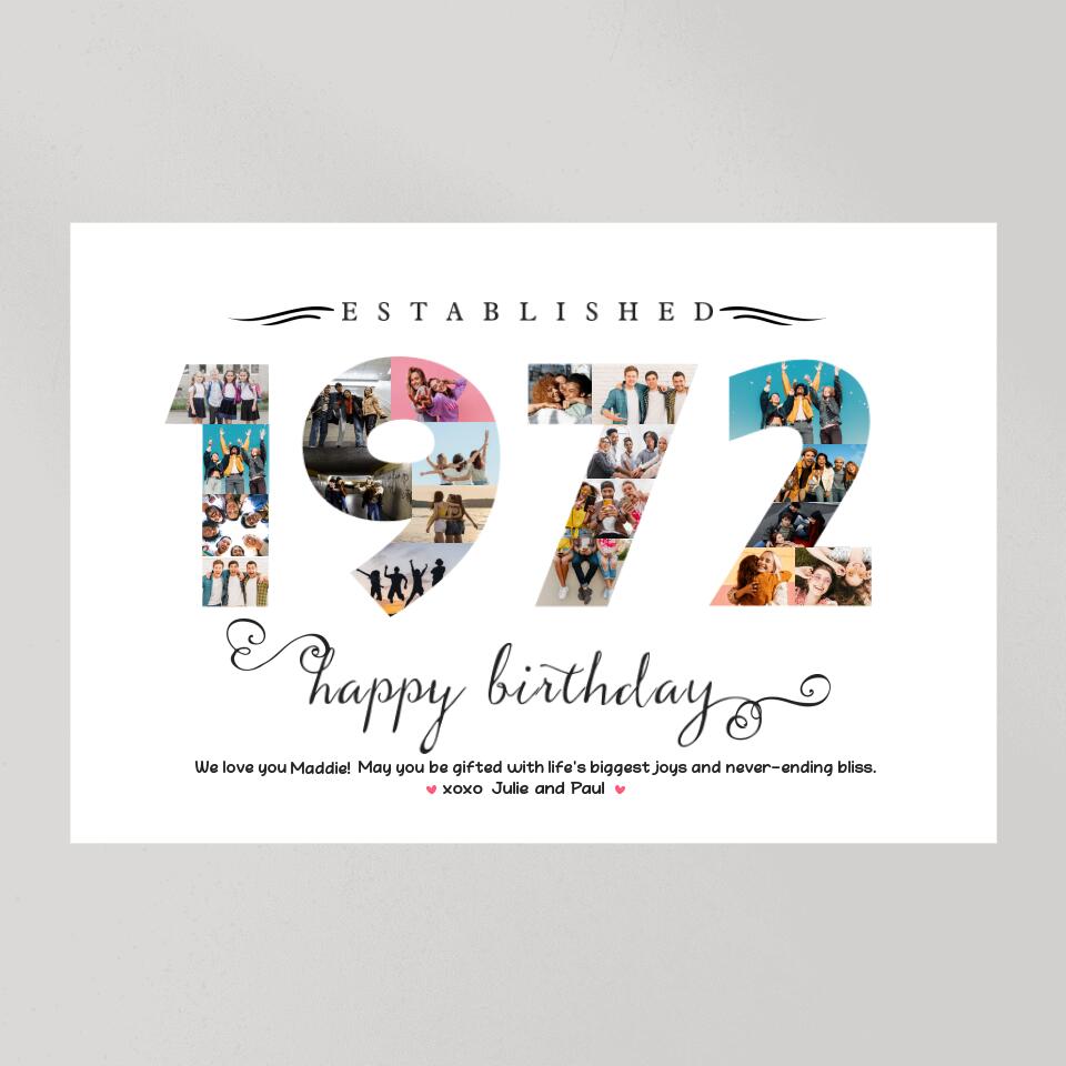 50th Birthday Gifts for Woman/ Mom/ Grandma - Best Personalized Gift For Her Birthday - 207HNTHCA425