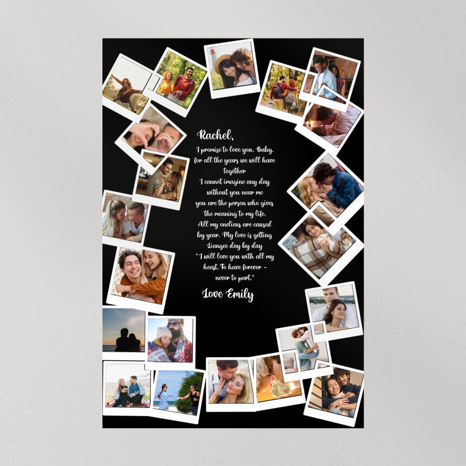 Favorite Song Lyrics Happy Couple Custom Canvas Poster Anniversary Gift For Couples