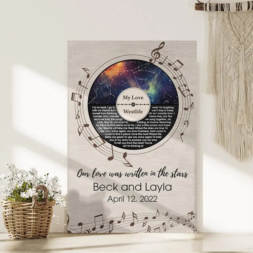 Our Love Was Written In The Stars - Personalized Poster/Canvas