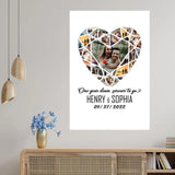 One Year Down - Personalized Canvas Poster Wall Art Home Decor - Gifts for Couple On Anniversary Christmas Valentine - 209IHNUNCA681