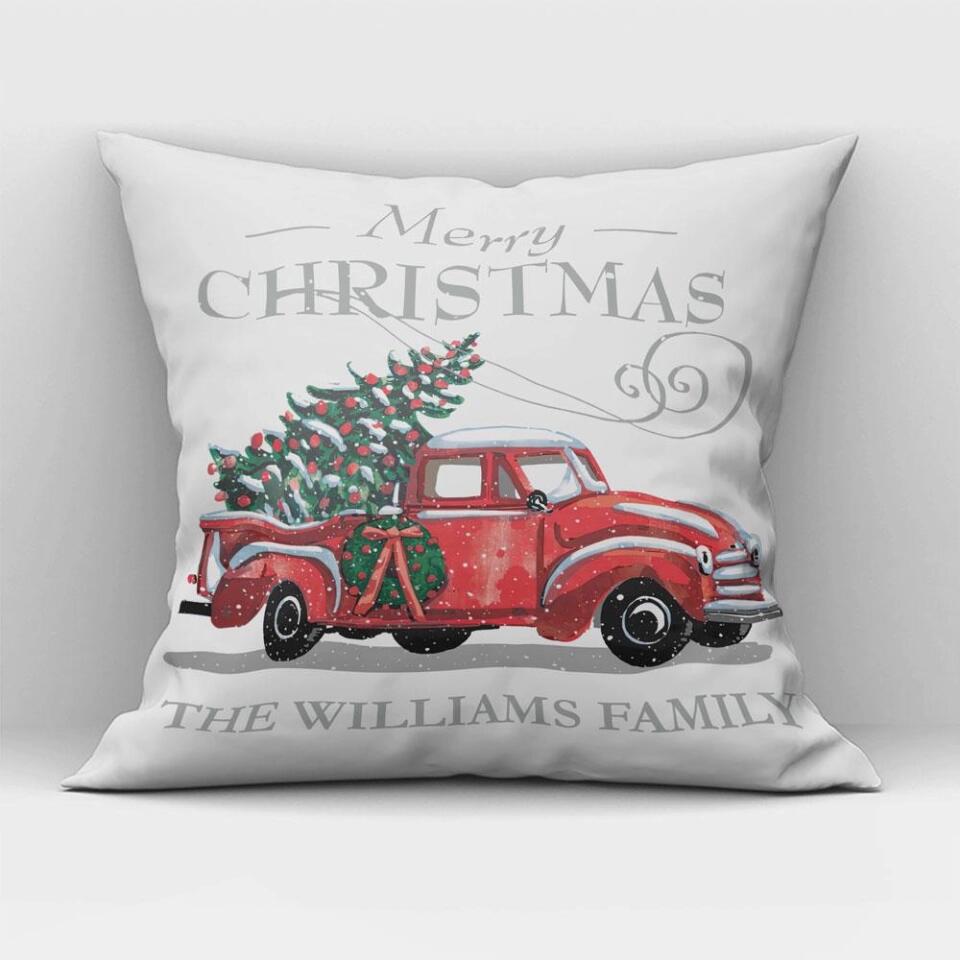Christmas Truck With Tree Pillow Christmas Gift For Family