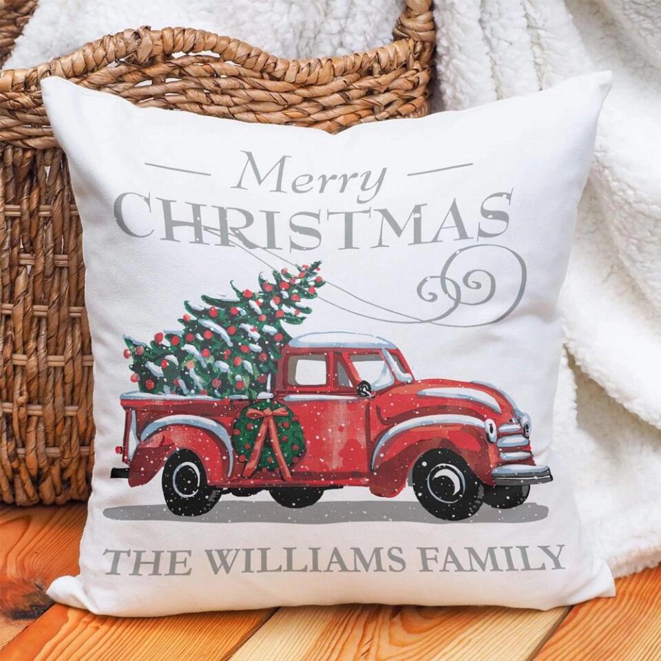Christmas Truck With Tree Pillow Christmas Gift For Family
