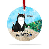 What The Cat Christmas Tree - Personalized Cat Breed Ornament