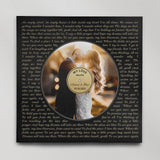 Vinyl Player Custom Lyrics and Song - Personalized Home Art Decor - Best Anniversary Gifts For Couple Husband Wife Parents Boyfriend Girlfriend - 210IHPNPCA370
