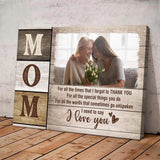 Mom I Need To Say I Love You - Personalized Canvas Poster - Best Gift for Mommy On Birthday Mother's day Christmas Anniversary - 210IHNNPCA719