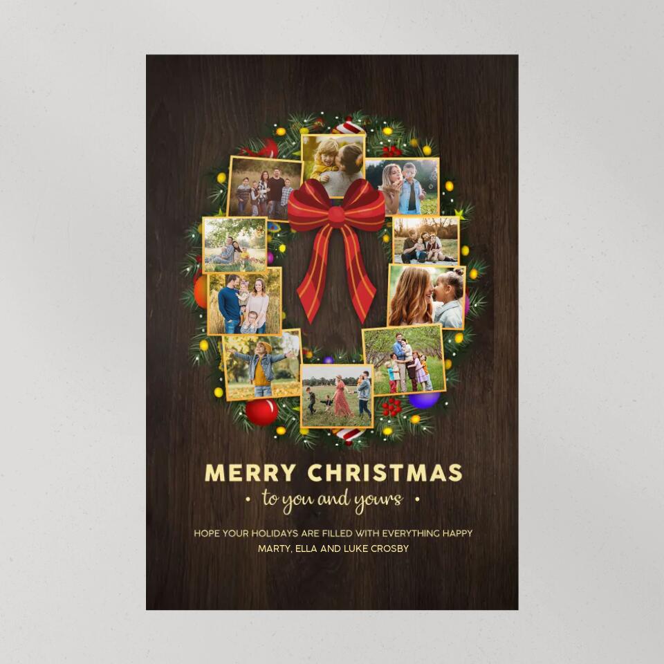 Merry Christmas To You And Yours - Personalized Christmas Poster Canvas - Best Gift Home Decor For Family On Christmas - 210IHNNPCA720