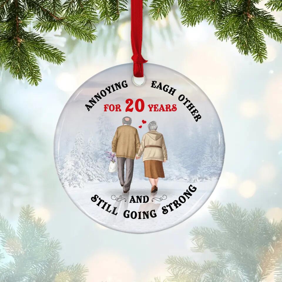 Annoying Each Other For 20 Years, And Still Going Strong - Ornament - Christmas Gift on 20th Anniversary