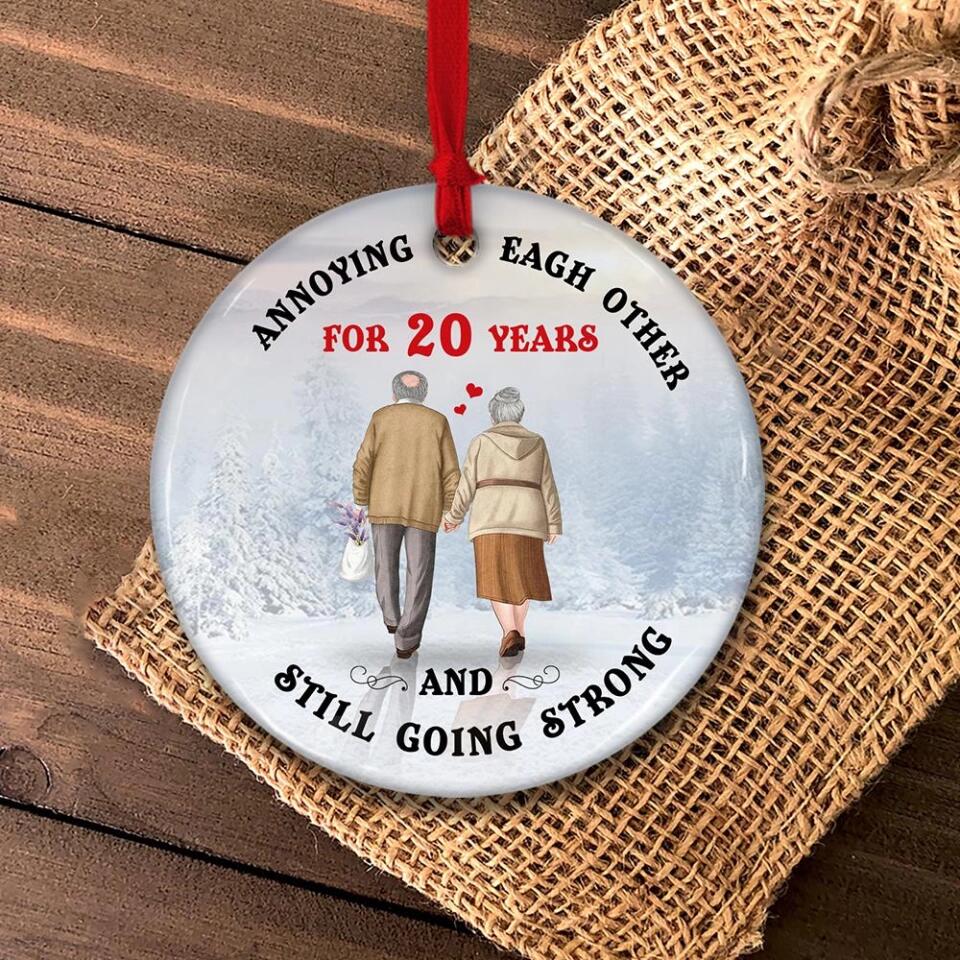 Annoying Each Other For 20 Years, And Still Going Strong - Ornament - Christmas Gift on 20th Anniversary