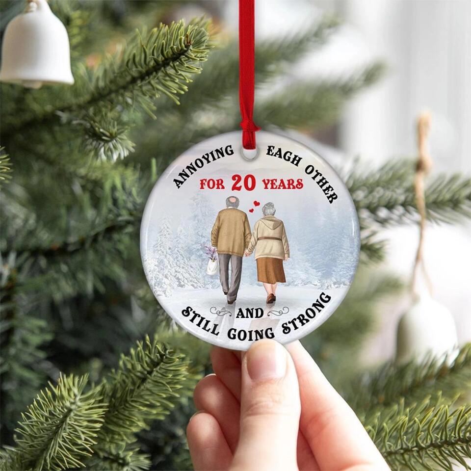 Annoying Each Other For 20 Years, And Still Going Strong - Ornament - Christmas Gift on 20th Anniversary
